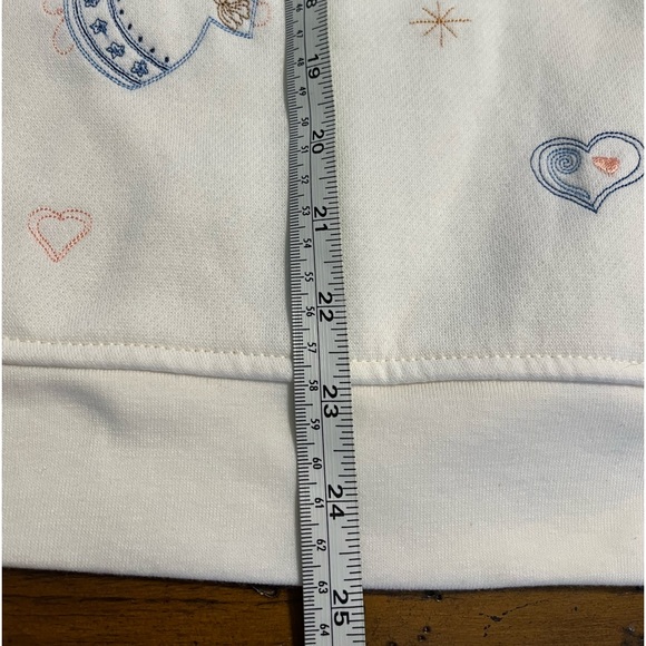 Shenanigans Vintage Christmas Embroidered Button Up Sweater Sweatshirt Women’s S - Picture 7 of 10